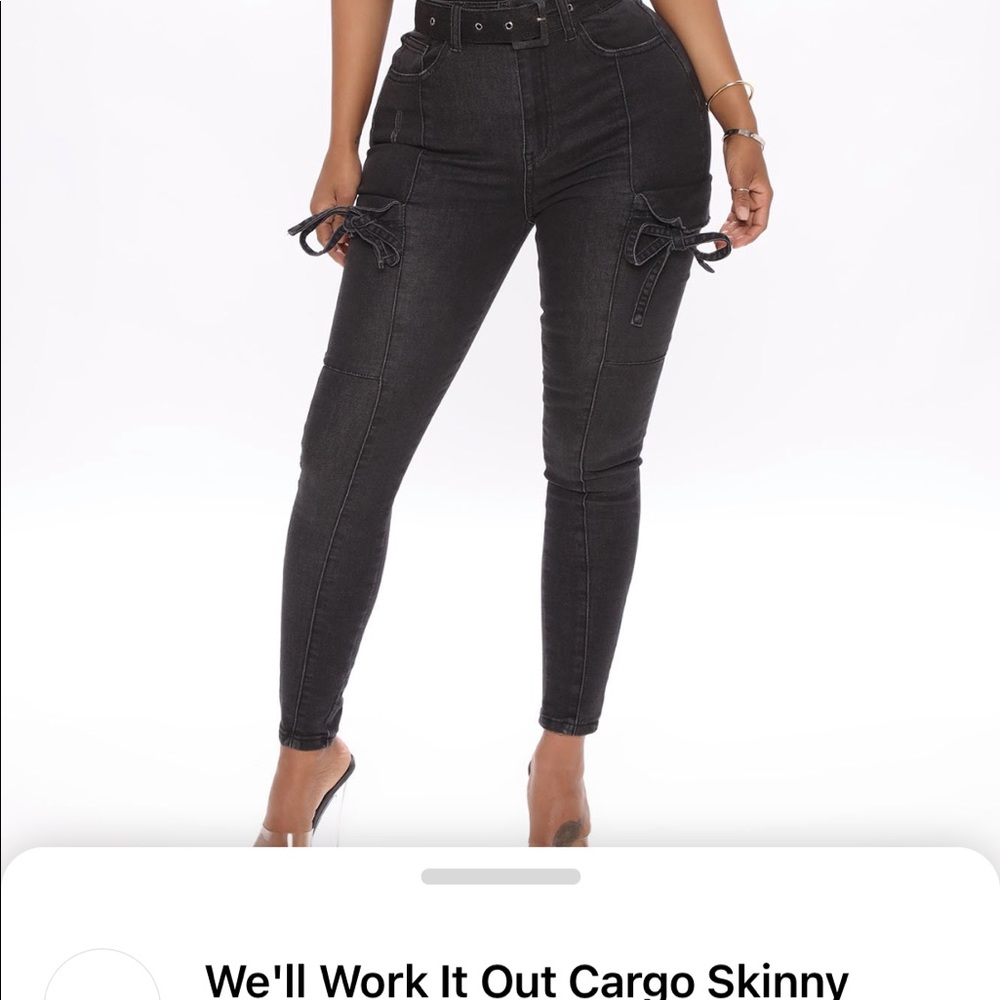 Cargo skinny jeans